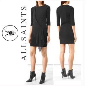 All saints Kafa black dress size medium
